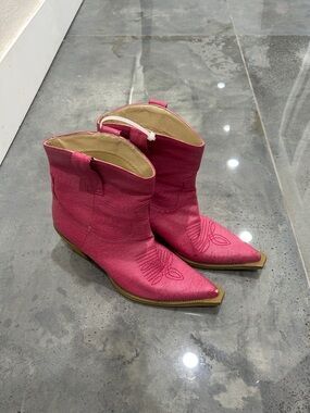 Roper Hot Pink Western Ankle Boots